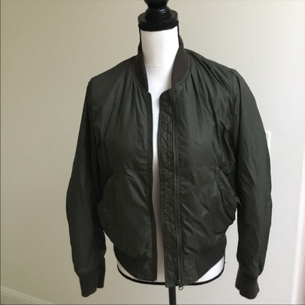Uniqlo Down Bomber Jacket- Army Green